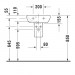 Duravit Handwaschbecken ME by Starck 450 mm mit Überlauf, mit HLB, 1 Hahnloch, weiß WonderGliss