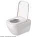 DU WC-Sitz Happy D.2 mit SoftClose Scharniere edelstahl, weiß