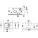 DU WWC-Set 570mm ME by Starck,Hygiene- Flush,Weiß HYG,riml.,TS,WC-Sitz