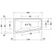 Duravit No 1 links 1500x800 Acryl Trapez Badewanne weiß 700504000000000