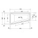 Duravit No 1 links 1700x1000 Acryl Trapez Badewanne weiß 700508000000000