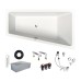 Duravit No 1 rechts 1700x1000 Acryl Trapez Badewanne weiß 700509000000000