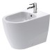 DU Stand-Bidet ME by Starck 600 mm mit Ü L, mit HLB, 1 HL, BTW, weiß,Durashield