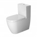 Duravit Stand-WC Kombi ME by Starck 650 mm Tiefspüler, für Spülkasten, Abg.vario, weiß, WonderGliss