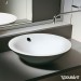 DU Aufsatzbecken Starck 1 530 mm mit ÜL, ohne HLB, weiß WonderGliss