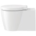 DU Wand-WC Starck 1 575 mm Tiefspüler, Durafix, weiß WonderGliss