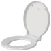 DU WC-Sitz Starck 1 mit SoftClose Scharnierwelle edelstahl, weiß