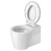 DU WC-Sitz Starck 1 mit SoftClose Scharnierwelle edelstahl, weiß