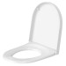 DU WC-Sitz Starck 3 mit SoftClose Scharniere edelstahl, weiß