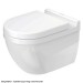 DU WC-Sitz Starck 3 mit SoftClose Scharniere edelstahl, weiß