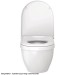 DU WC-Sitz Starck 3 mit SoftClose Scharniere edelstahl, weiß