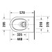 DU WWC-Set 570mm ME by Starck,Hygiene- F lush,Weiß Durashield,riml.,TS,WC-Sitz