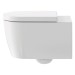 DU Wand-WC ME by Starck 570 mm Tiefspüle r, Durafix, weiß,Durashield