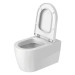 DU Wand-WC ME by Starck 570 mm Tiefspüle r, Durafix, weiß,Durashield
