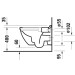 DU Wand-WC Starck 3 540 mm Tiefspüler,rimless,Durafix,weiß,HYG