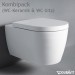 DU WWC-Set ME by STARCK,rimless,Durafix TS,weiß,inkl.WC-Sitz m.Absenkautomatik