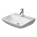 DU Waschtisch ME by Starck 600 mm mit ÜL , mit HLB, 1 HL, weiß,Durashield