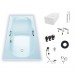 Duscholux ANCONA Vario 242 1800x800x45 Rechteckwanne Weiss 603242