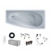 Duscholux PICCOLO 174 1750x750/500x470 Kleinraumwanne Weiss 608174000001