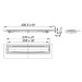 Duschrinne CeraFrame Liquid, 270 x 47 mm