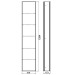 emco asis Schrankmodul (300) UP, 1584mm, o.EB-Rahmen, alu/schwarz