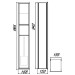emco asis WC-Modul (150) WC-PH,BÜGA UP, 964mm, o.EB-Rahmen, chrom/schwarz