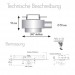 Duschrinne Basic Drain Fliese 1000, ws 50 mm, Komb.  