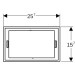 Geberit Sigma70 Abdeckrahmen für BetPl. glanzchrom