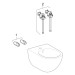 Geberit Acanto Wandbidet, mit Überlauf geschl. Form, T:53cm, weiß, KeraTect