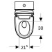 GE Geberit AquaClean Mera Classic WC-Komplettanlage AP Stand-WC Glas weiß