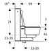 GE Geberit AquaClean Mera Classic WC-Komplettanlage AP Stand-WC Glas weiß