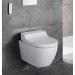 Geberit AquaClean Tuma Comfort WC-Komplettanlage Wand-WC Edelstahl gebürstet