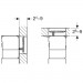 Geberit Betätigungsplatte Omega60, für 2-Mengen-Spülung, Glas Weiß
