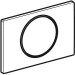 Geberit BetPl. Sigma10, für Spül-Stopp-Sp. mattchrom-lackiert, easy-to-clean-beschi