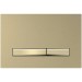 Geberit Sigma50 BetPl., für 2-Mengen-Spülung Metallfarbe messing., messing. gebü./Etc