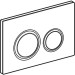 Geberit BetPl. Sigma21, für 2-Mengen-Sp. Messing, weiss