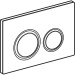 Geberit BetPl. Sigma21, für 2-Mengen-Sp. rotgold, schwarz