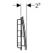GEBERIT Sigma70 Betätigungsplatte, für 2-Mengen-Spülung, Glas schwarz