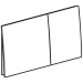 Geberit Sigma70 BetPl., für 2-Mengen-Spülung Edelstahl schwarzchrom