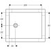GEBERIT CleanFloor30 Duschfläche 1000 x 800 x 35 mm integriert, mit Dichtvlies, Mittelablauf, verschiedene Farben und Montagezubehör zur Auswahl
