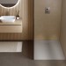 GEBERIT CleanFloor30 Duschfläche 800 x 800 x 35 mm integriert, mit Dichtvlies, Mittelablauf, verschiedene Farben und Montagezubehör zur Auswahl 