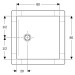 GEBERIT CleanFloor30 Duschfläche 800 x 800 x 35 mm integriert, mit Dichtvlies, Mittelablauf, verschiedene Farben und Montagezubehör zur Auswahl 