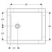 GEBERIT CleanFloor30 Duschfläche 900 x 800 x 35 mm integriert, mit Dichtvlies, Mittelablauf, verschiedene Farben und Montagezubehör zur Auswahl
