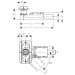 Geberit ClearLine Rohbauset für Duschrinnen, für Estrichhöhe am Einlauf 90-220 mm