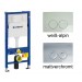 Geberit Duofix Basic UP100 Element inkl. Wandanker  mit Delta UP-SPK 12 cm,  passende Betätigungsplatten zur Auswahl 458103001