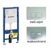 Geberit Duofix Basic UP100 Element inkl. Wandanker  mit Delta UP-SPK 12 cm,  passende Betätigungsplatten zur Auswahl 458103001