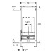 Geberit Duofix Element f. Bidet, 112 cm universell