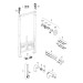 Geberit Duofix Element f. Bidet, 112 cm universell