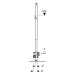 Geberit Duofix Element f. Dusche, 130cm mit W-Ablauf, W-Arm.AP, H: 65-90mm