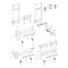 Geberit Duofix Element f. Dusche, 130cm mit W-Ablauf, W-Arm.AP, H: 65-90mm
